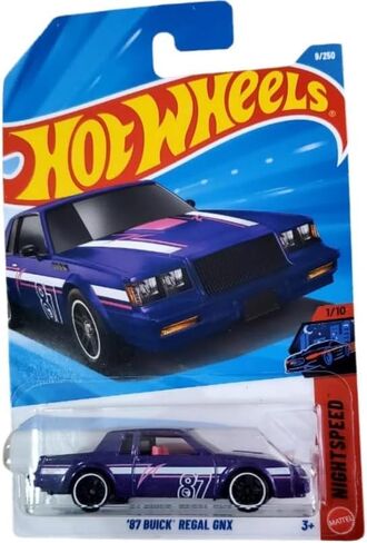 Hot Wheels '87 Buick Regal GNX Treasure Hunt! [Purple] Night Speed 1/10, 9/250, 1:64 Scale Diecast Toy Vehicle in Kuwait