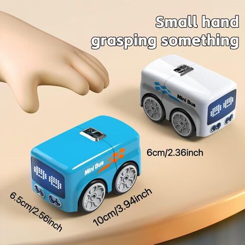 سيارة السحر يتبع الخط | حافلة صغيرة للإيماءات وجهاز التحكم عن بعد مع 6 أوضاع - المتابعة/الهروب/المسار/الموسيقى/العرض التوضيحي/جهاز التحكم عن بعد، لعبة تعليمية للعلوم والتكنولوجيا والهندسة والرياضيات للأطفال من عمر 3 إلى 8 سنوات، وقت لعب يزيد عن 60 دقيقة ( in Kuwait