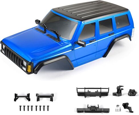 هيكل شيروكي بقاعدة عجلات 155 ملم ABS لهيكل TRX4M Bronco Defender 1/18 RC ترقية الزاحف (رمادي) in Kuwait