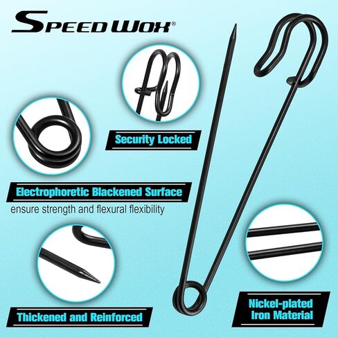 SPEEDWOX 20 قطعة دبابيس أمان شديدة التحمل بأحجام متنوعة 2 بوصة 3 بوصة 4 بوصة دبابيس أمان كبيرة للملابس الجلدية والبطانيات القماشية والتنانير والتنانير وطرف حاد لتثبيت آمن للدبابيس السائبة لخياطة بطانيات اللحف in Saudi Arabia