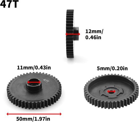 Steel 47T Main Gear Metal Spur Gear Replacement for HPI Savage X 4.6 1/8 Remote Control Car Upgrade Parts in Saudi Arabia