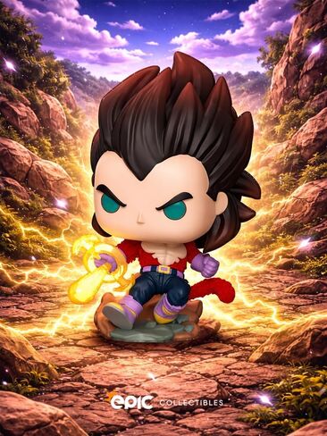 فانكو بوب! الرسوم المتحركة: Dragon Ball GT - Super Saiyan 4 Vegeta (متجمع) شخصية حصرية من الفينيل مع واقي صندوق in Kuwait