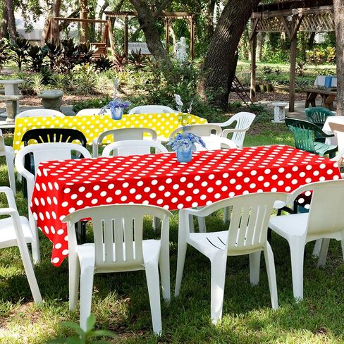 3 Pcs Mouse Themed Party Tablecloth, Cartoon Mouse Color Plastic Table Cover Red Black Yellow Disposable Table Cloths Christmas Birthday Party Decorations Supplies 54" x 108" in Saudi Arabia