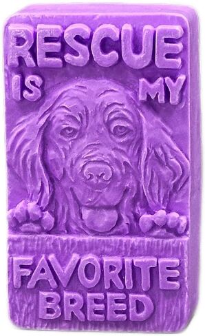 Rescue is My Favorite Breed - SOAP Silicone Mold, Candle, Resin, Wax, Plaster, Gypsum, Paws Dog in Kuwait