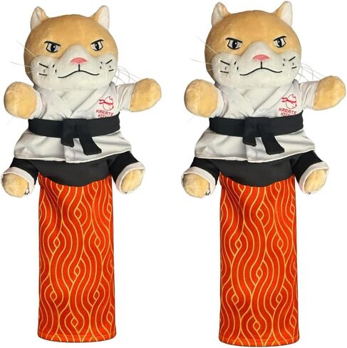 Cat Karate Kitty Puppet Cat Wrestling Puppet with Protective Forearm Sleeve, 2026 New Cats Hand Biting for Play Karate Kitten Toy Interactive Boxing with Arm Wrestling (1pcs) in Kuwait