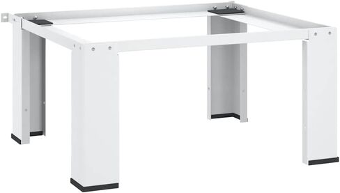 vidaXL Double Washing and Drying Machine Pedestal with Drawers White in Kuwait