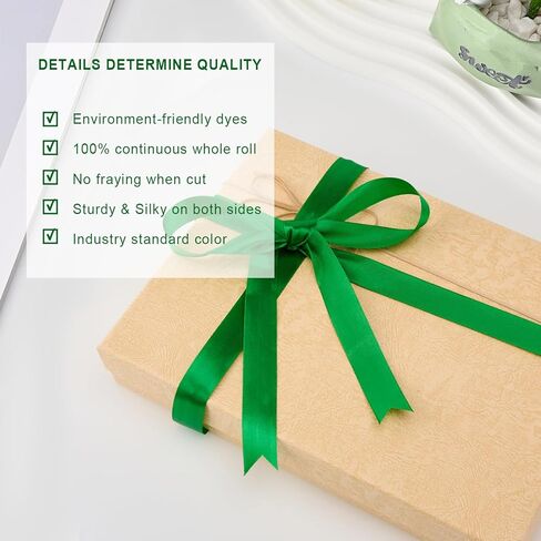 2.5CM/1-Inch Satin Ribbon 25Yard Suitable for Holiday Decoration, Gift Packaging, DIY Crafts, and Wedding Decoration in Saudi Arabia