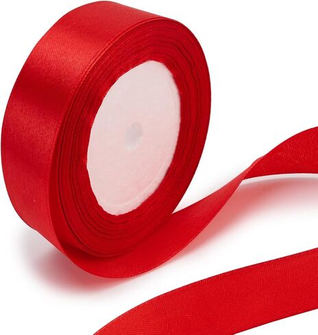 2.5CM/1-Inch Satin Ribbon 25Yard Suitable for Holiday Decoration, Gift Packaging, DIY Crafts, and Wedding Decoration in Saudi Arabia
