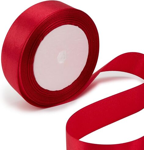2.5CM/1-Inch Satin Ribbon 25Yard Suitable for Holiday Decoration, Gift Packaging, DIY Crafts, and Wedding Decoration in Saudi Arabia
