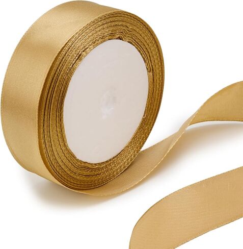 2.5CM/1-Inch Satin Ribbon 25Yard Suitable for Holiday Decoration, Gift Packaging, DIY Crafts, and Wedding Decoration in Saudi Arabia