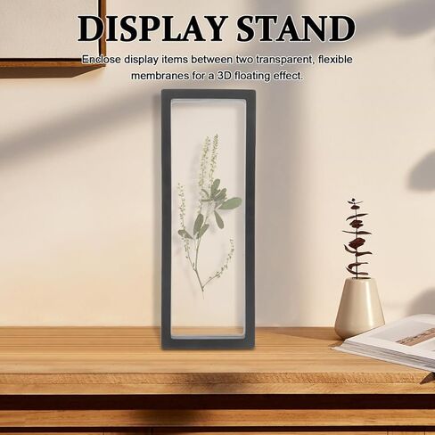 balacoo Transparent Floating Display Stand 11.81 Inch 3D Shadow Box Case for Jewelry Coins Medallions with Clear Acrylic Pe Film Holder for Home and Store Decoration in Saudi Arabia