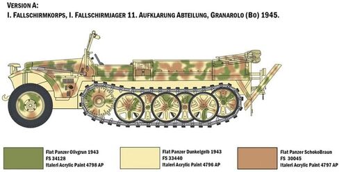 Italeri 6561S – 1:35 Sd.Kfz.10 Demag D7 w/German Paratr. Model Building, Kit, Stand Model Building, Crafts, Hobby, Gluing, Plastic Construction Kit, True to Detail in Saudi Arabia