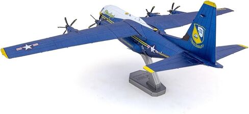 مجموعة نماذج معدنية ثلاثية الأبعاد من Fascinations Metal Earth Blue Angels C-130 Hercules Fat Albert مع ملاقط in Saudi Arabia