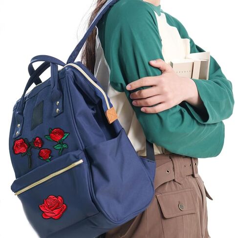 25pcs Assorted Sizes Iron on Rose Patches, Red Floral Embroidered Patches Applique Valentines Patch for Clothes Jacket Jeans Hats Backpacks in Saudi Arabia