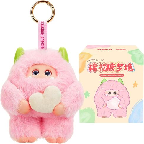 الجيل الأول من سلسلة Giggle Monster Marshmallow Dreams من الفينيل القطيفة صندوق أعمى بتصميم عشوائي ألعاب قابلة للجمع ديكورات المنزل وهدايا عيد الميلاد (مفرد) in Saudi Arabia