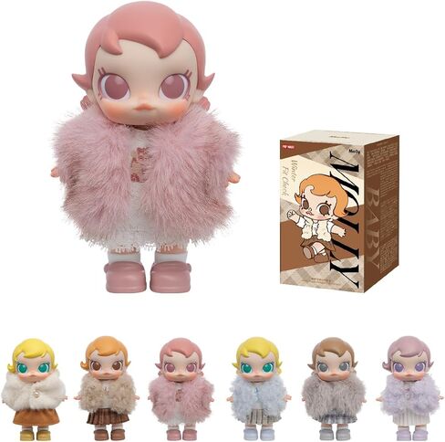 POP MART Baby Molly Winter Fit Check Series-Vinyl Plush Pendanto Blind Box Figures, Collectible Toys Home Decorations, Holiday Birthday Gifts for Girls and Boys, Single Box in Saudi Arabia