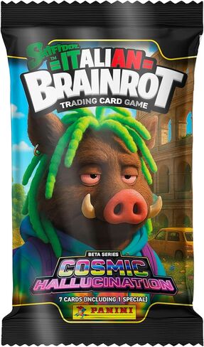 Panini Skifidol Italian Brainrot Cosmic Hallucination Trading Card Collection - x24 Packs in Saudi Arabia
