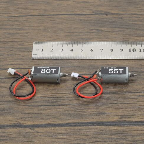RCAWD SCX24 Brushed Motor 2Pcs 050 55T 80T with Metal Motor Mount for 1/24 RC Crawler Scx24 Parts in Saudi Arabia