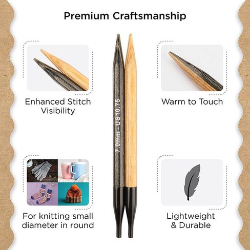 Knitter’s Pride Day & Nite Special Interchangeable Circular Needles 4"" (10cm) – US Size 10.75 (7mm) in Kuwait