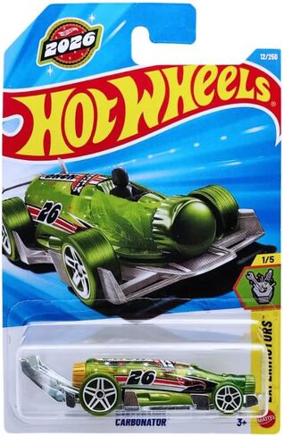 Hot Wheels Carbonator Happy New Year 2026! [Green] Experimotors 1/5, 12/250, 1:64 Scale Diecast Toy Vehicle in Saudi Arabia
