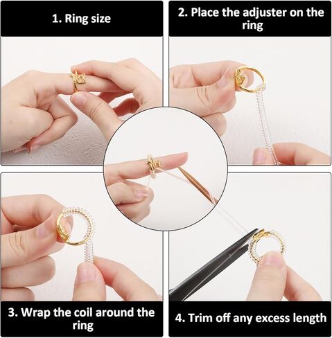8 Pcs Knitting Crochet Tension Ring for Finger, Adjustable Yarn Guide Rings with 10Pcs Stitch Markers Crochet Yarn Tension Ring with Box for Women Finger Knitting in Saudi Arabia