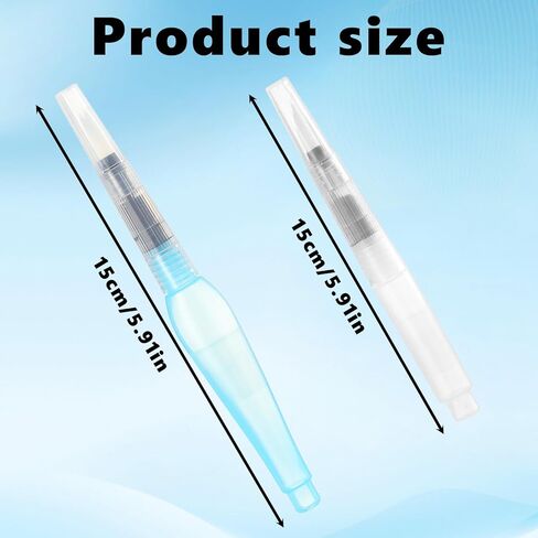 6 Pcs Watercolor Water Brush, Water Brush Pens Refillable Paint Pens for Watercolour Painting Artists Calligraphy Gouache in Saudi Arabia