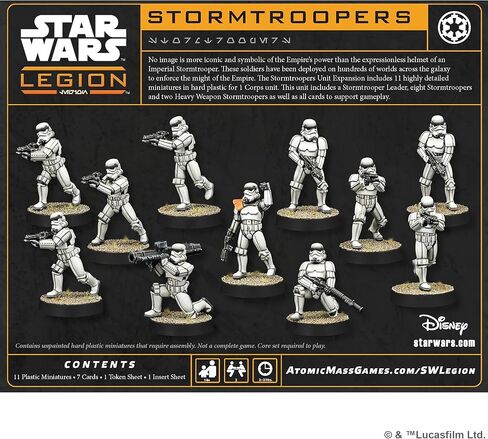 Star Wars Legion Stormtroopers Unit Expansion - Tabletop Miniatures Game, Strategy Game for Kids and Adults, Ages 14+, 2 Players, 90 Min Playtime, Made by Atomic Mass Games in Saudi Arabia