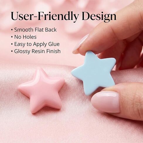 100 PCS Mini Stars for Crafts, No Holes Plastic Small Star Buttons for Crafts, Colorful Flatback Mini Star for DIY Craft Embellishments Accessories Decoration in Saudi Arabia