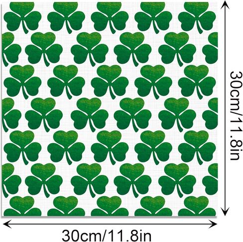 24 Sheets St. Patrick's Day Pattern Paper 11.8x11.8 In St. Patrick's Day Scrapbook Paper Double-Sided Green Watercolor Lucky Shamrock Clover Craft Papers Dot Stripe Art Scrapbook for Irish Card Making in Saudi Arabia