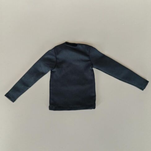 2X 1/6 Custom Scale Long Sleeve T-Shirt Clothes for 12" Male Action Figure Doll Clothes Toy (Black+Green) in Saudi Arabia