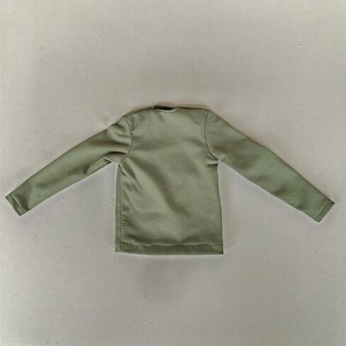 2X 1/6 Custom Scale Long Sleeve T-Shirt Clothes for 12" Male Action Figure Doll Clothes Toy (Black+Green) in Saudi Arabia