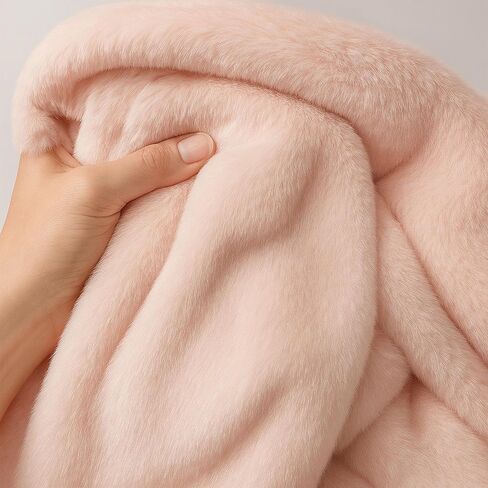 Short Pile Faux Fur Fabric by The Yard - Plush Fabric for Crafts, Cosplay & DIY Projects (63 x 39 in) - Beige in Saudi Arabia