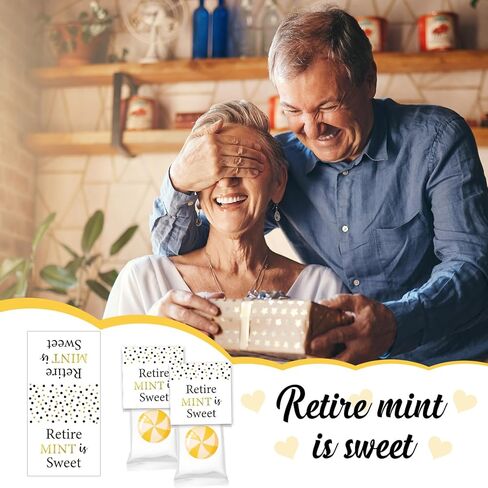 450pcs Retire Mint is Sweet Stickers Retirement Party Favor Retired Candy Toppers Self Adhesive Retirement Gift Tag Label for Men Women Retired Party Candy Mint Container Decor in Kuwait