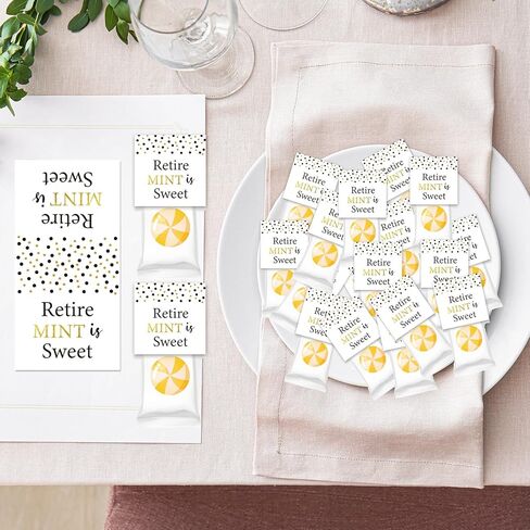 450pcs Retire Mint is Sweet Stickers Retirement Party Favor Retired Candy Toppers Self Adhesive Retirement Gift Tag Label for Men Women Retired Party Candy Mint Container Decor in Kuwait