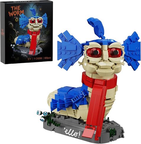 Worm Monster Building Block Toys Set, Fantasy Film Ello William Figure Set Compatible with Lego, Creative Horror Toys for Film Fans Kids Boys and Girls (669pcs) in Saudi Arabia