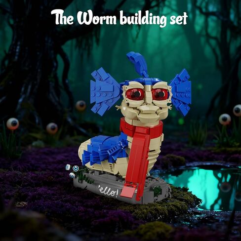 Worm Monster Building Block Toys Set, Fantasy Film Ello William Figure Set Compatible with Lego, Creative Horror Toys for Film Fans Kids Boys and Girls (669pcs) in Saudi Arabia