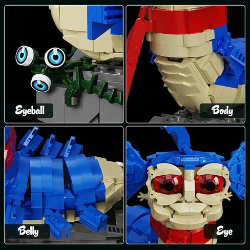 Worm Monster Building Block Toys Set, Fantasy Film Ello William Figure Set Compatible with Lego, Creative Horror Toys for Film Fans Kids Boys and Girls (669pcs) in Saudi Arabia