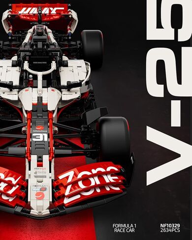 Nifeliz V25 F1 Racing Car Model Set, 1:8 Scale Car Building Set for Adults, Collectible and Display Gift for Racing Fans (2,634 PCS, NF10329) in Saudi Arabia