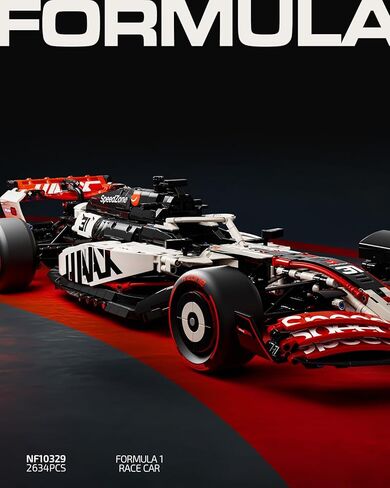 Nifeliz V25 F1 Racing Car Model Set, 1:8 Scale Car Building Set for Adults, Collectible and Display Gift for Racing Fans (2,634 PCS, NF10329) in Saudi Arabia