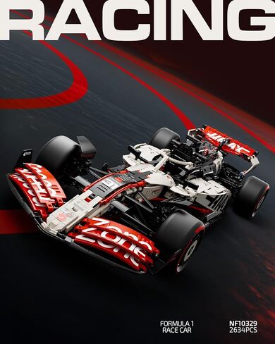 Nifeliz V25 F1 Racing Car Model Set, 1:8 Scale Car Building Set for Adults, Collectible and Display Gift for Racing Fans (2,634 PCS, NF10329) in Saudi Arabia
