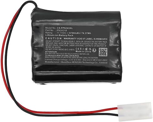 Battery for Foxpro Banshee, cs24, cs24b, cs24c, Hellfire, krakatoa-ii, Screaming Banshee, Shockwave, Snow Commando, x1, x24, x2s, xwave PN:Foxpro Lith/CHG, PN34318 6700mAh / 74.37Wh in Saudi Arabia