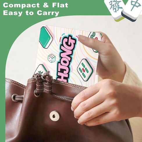 4 Pcs Mahjong Tile Shuffler, Plastic Mahjong Tile Mixer Mahjong Shuffler Cards with Decorative Round Edge & Printed Design Mah Jongg Accessories Gift for Mahjong Players/Mahjong Lovers in Saudi Arabia