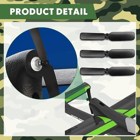 3 قطع مراوح طائرة RC احتياطية متوافقة مع طائرة Volantexrc RC 761-10 4CH نموذج طائرة 2.4 جيجا هرتز نفاثة F-16، طائرة شراعية RTF مع جيرو 6 محاور 76102s 76107 in Saudi Arabia