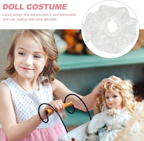 Frcolor 30pcs Tutu Skirt Doll Clothes Soft Doll Costume for DIY Decoration Easy to Wear Accessories for Party and Imaginative Play in Saudi Arabia