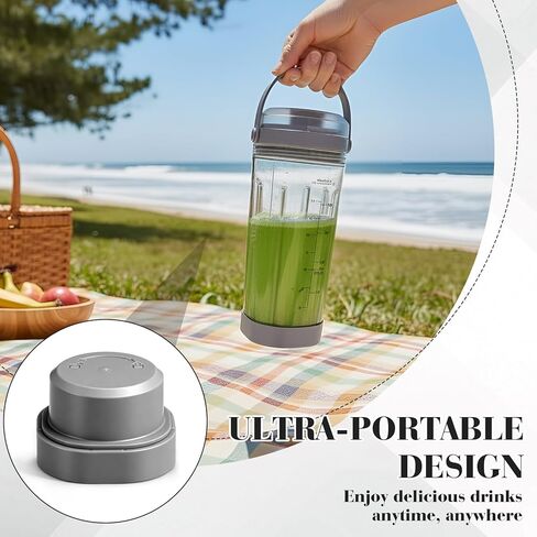 Portable Blender Blade Cover and Vessel Cap Compatible with Blast Portable Blender Bc100 Series and Bc151 Series, Replacement Accessories Lid Set, Plastic, Leak-proof Seal Dark Gray in Saudi Arabia