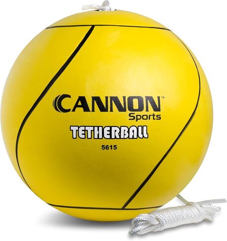 مجموعة Cannon Sports Tetherball والحبال لملعب المدرسة والساحات الخلفية والاستراحة والأطفال (أصفر) in Kuwait
