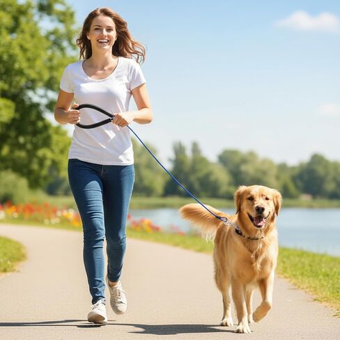 8 Pack Chew Proof Metal Dog Leash, 3.3ft Heavy Duty Steel Cable Leashes with 360° Swivel Clip, 2 of Each Color (Silver, Blue, Red, Black) for Small to Large Dogs in Kuwait