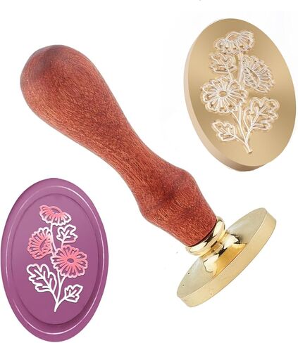 Happy Birthday Wax Seal Stamp Oval Sealing Wax Stamps Removable Brass Seal Stamp with Wood Handle for Wedding Invitations Envelopes Gift Packing Craft Notebooks Postcards in Saudi Arabia