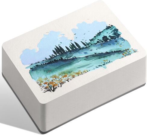 FLUNBRATO Watercolor Sketchbook 80 Sheets,4.7 x 4.7 Inch,100% Cotton Mini Travel Watercolor Paper Pad,Cold Press 140LB 300GSM,Two-Edge Glue Binding Compact Notebook Mixed Media for Painting in Saudi Arabia