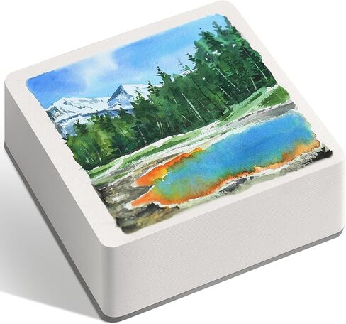 FLUNBRATO Watercolor Sketchbook 80 Sheets,4.7 x 4.7 Inch,100% Cotton Mini Travel Watercolor Paper Pad,Cold Press 140LB 300GSM,Two-Edge Glue Binding Compact Notebook Mixed Media for Painting in Saudi Arabia